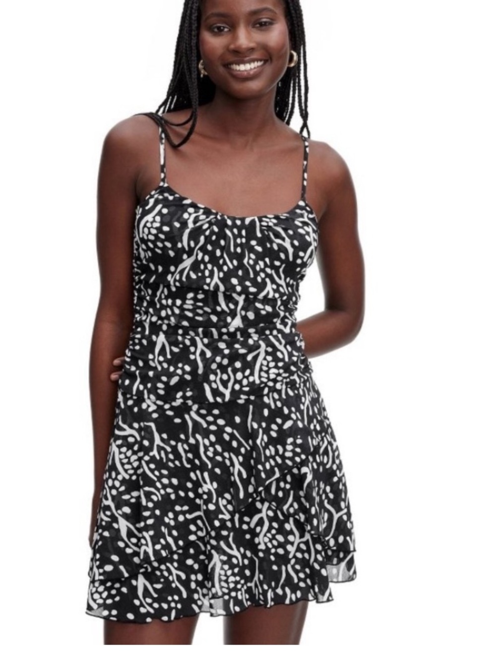 Diane Von Furstenberg layered Sea Spot mini dress